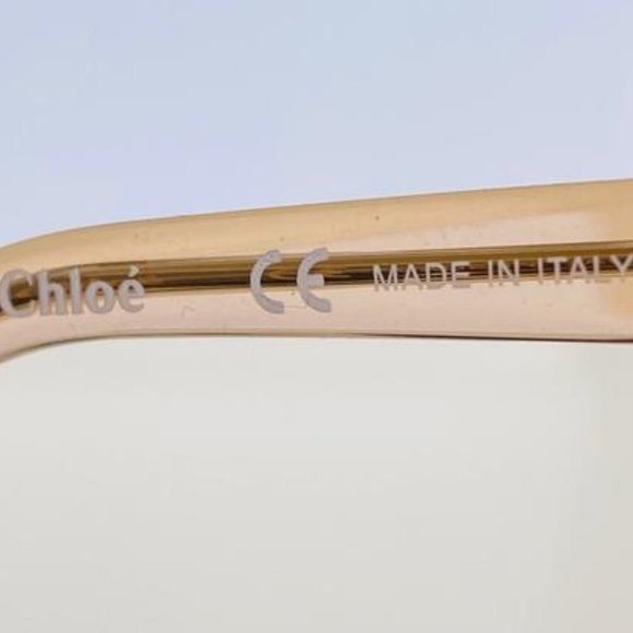 Chloé Light Brown and Gold Havana Sunglasses main image 8